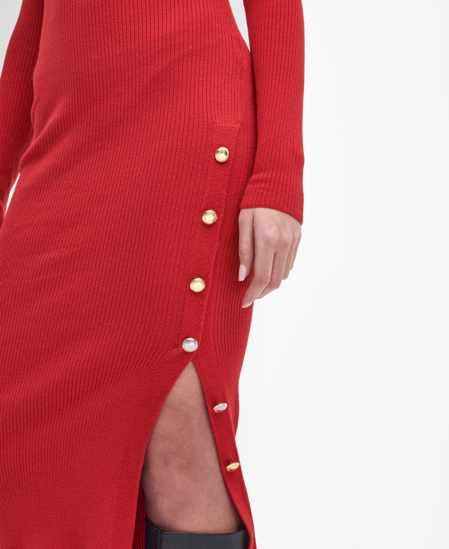vestido midi de malha laia