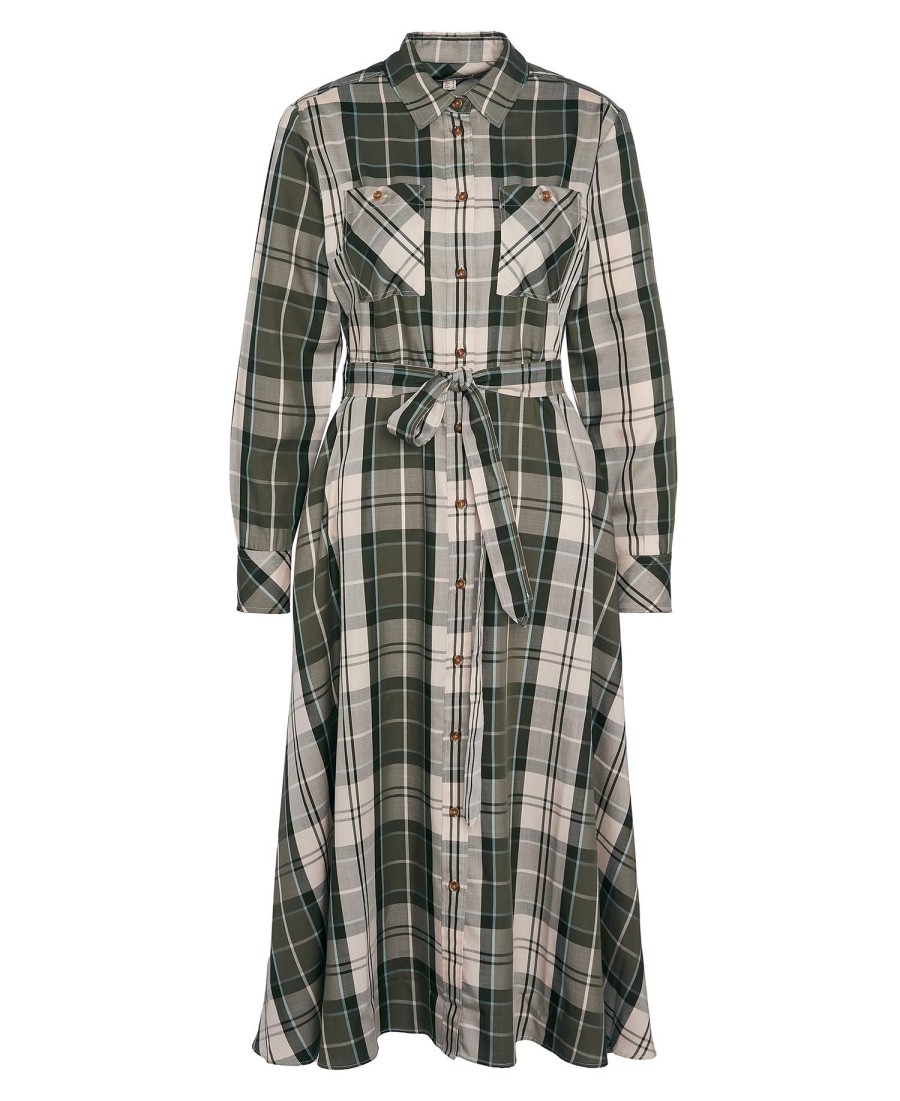 vestido midi xadrez marianne