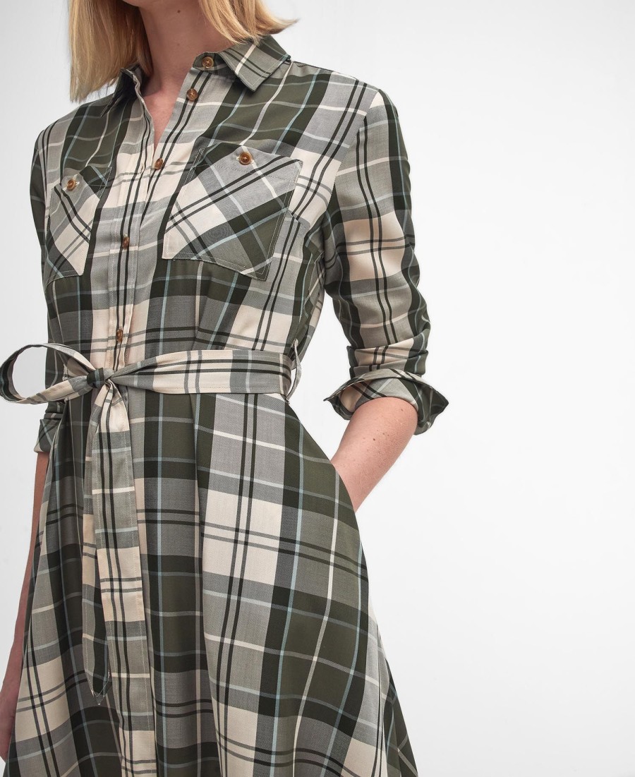 vestido midi xadrez marianne