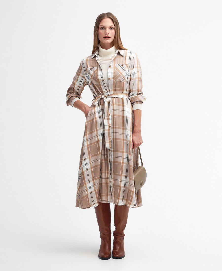vestido midi xadrez marianne