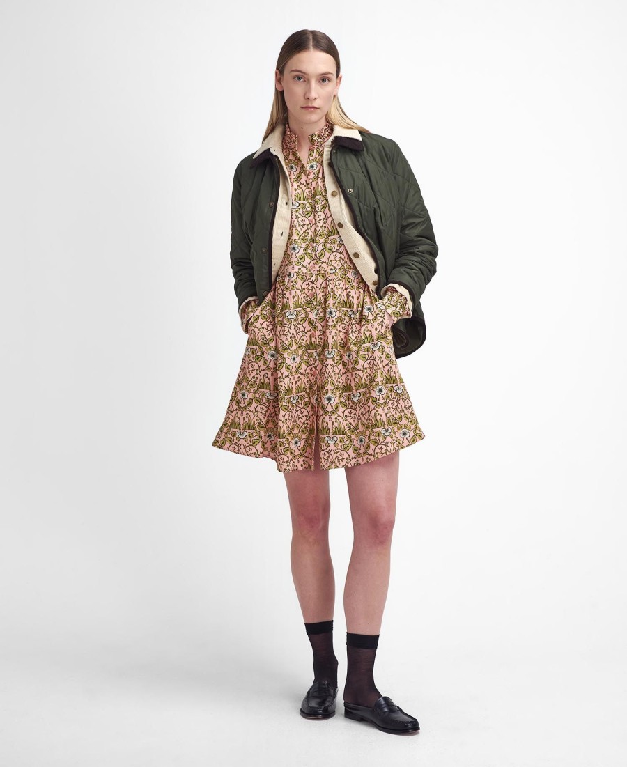 vestido curto isabella barbour x william morris gallery