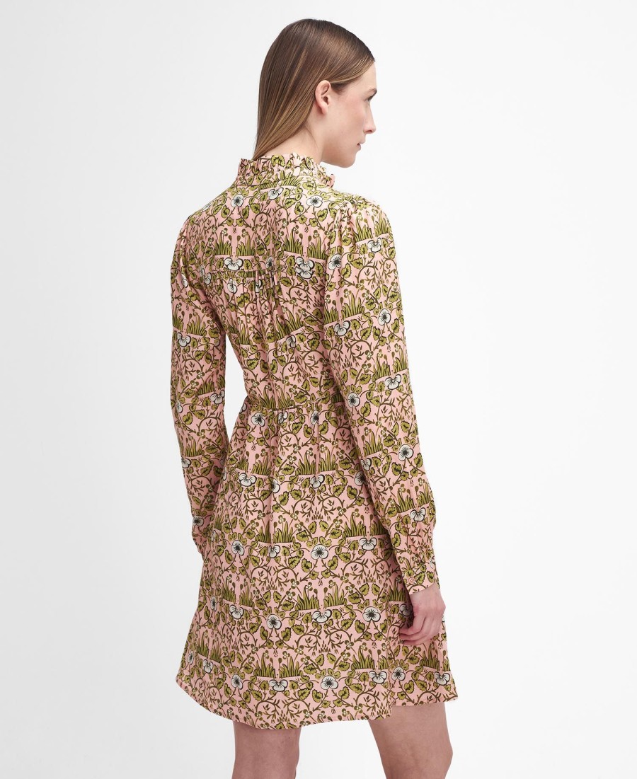 vestido curto isabella barbour x william morris gallery