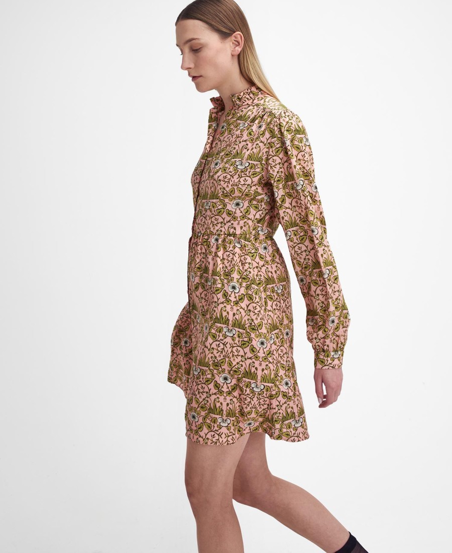 vestido curto isabella barbour x william morris gallery
