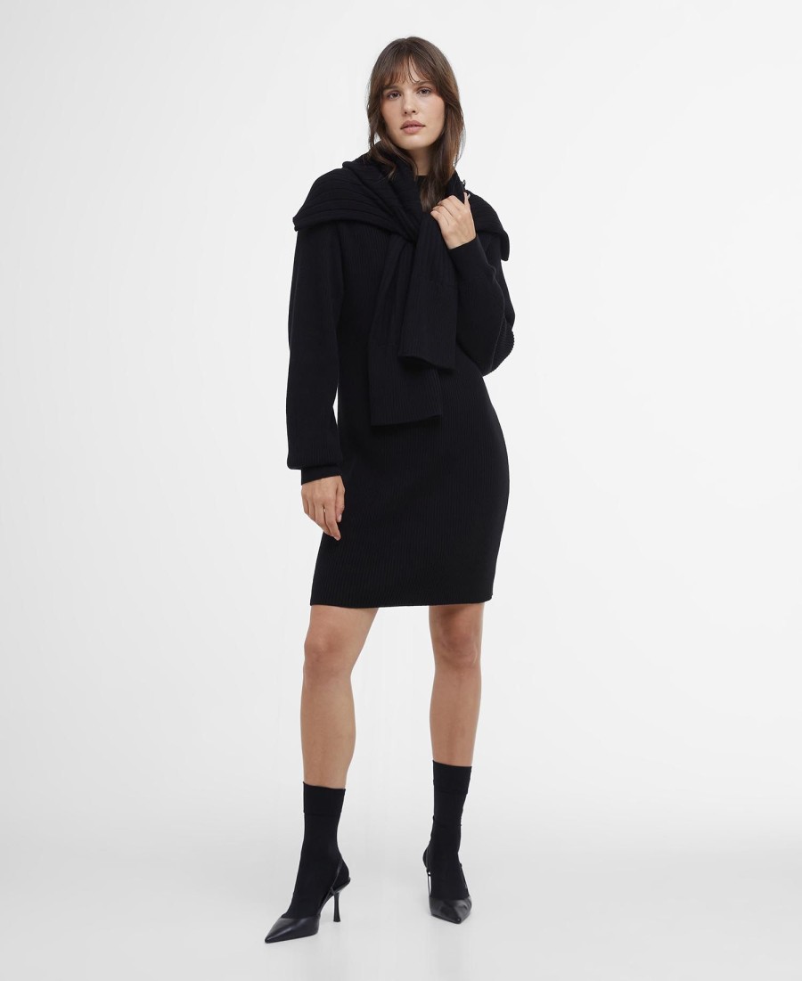 vestido curto de malha franchesca