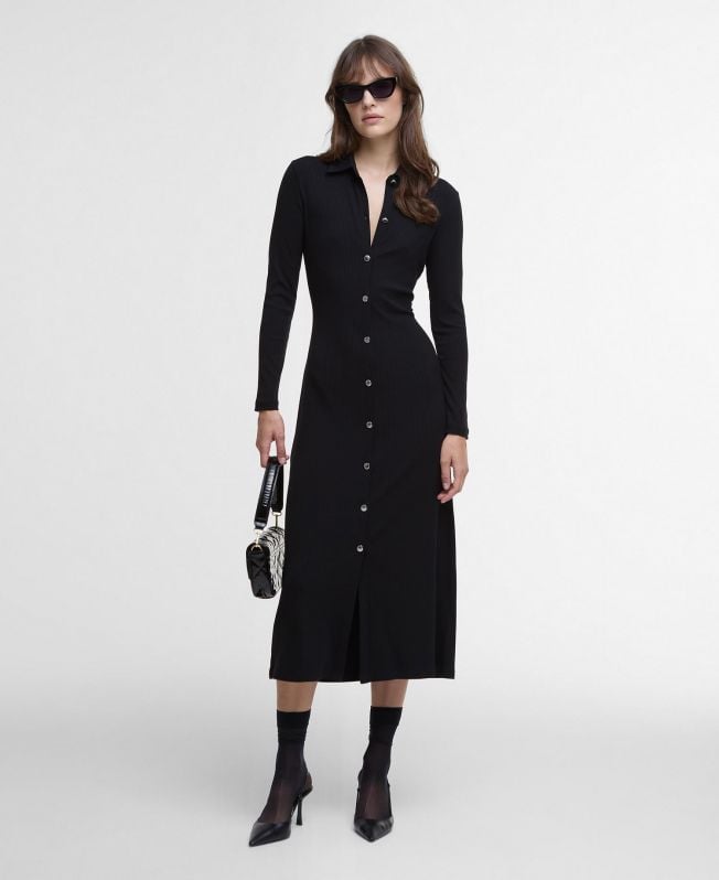 vestido midi de malha della