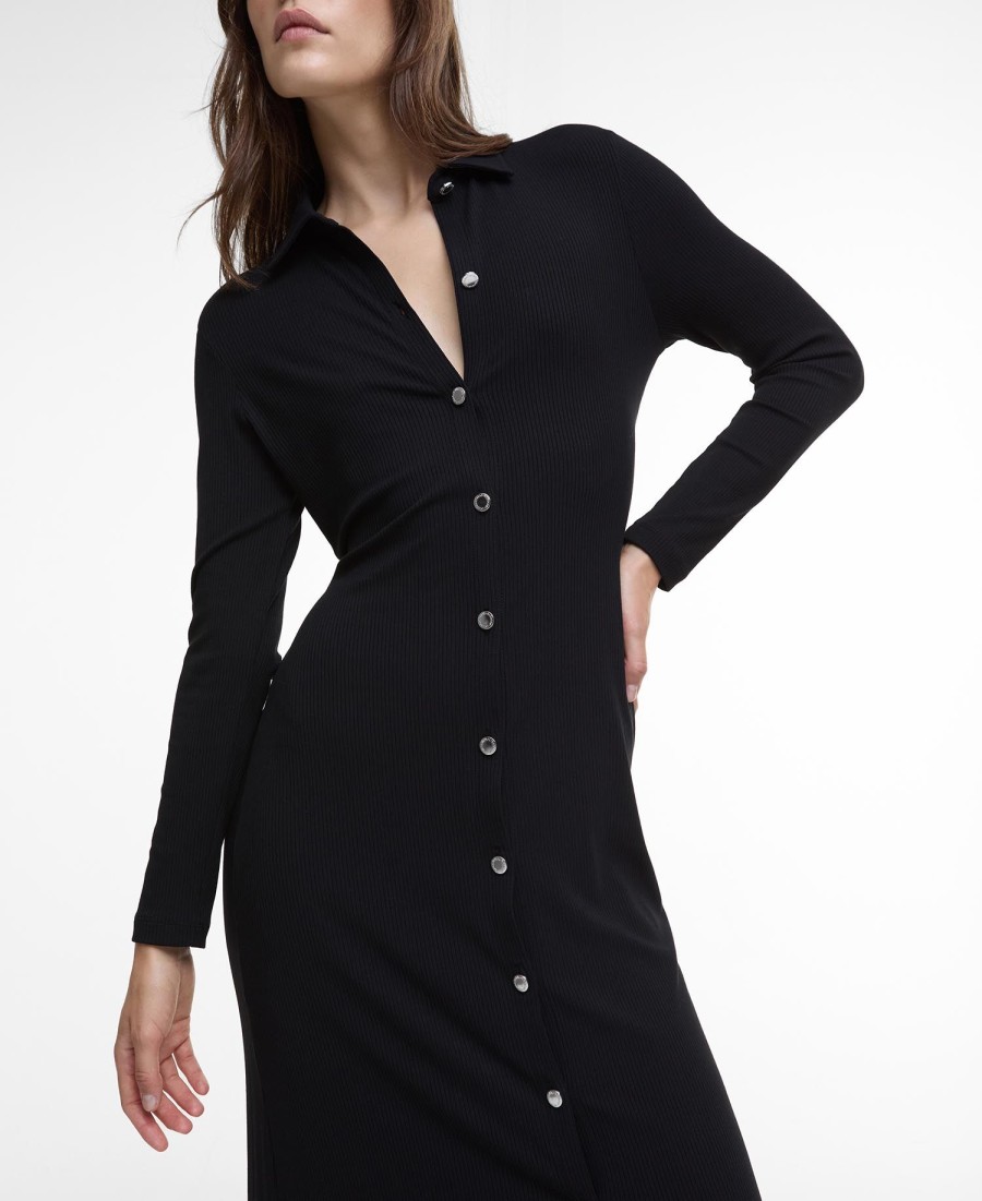vestido midi de malha della