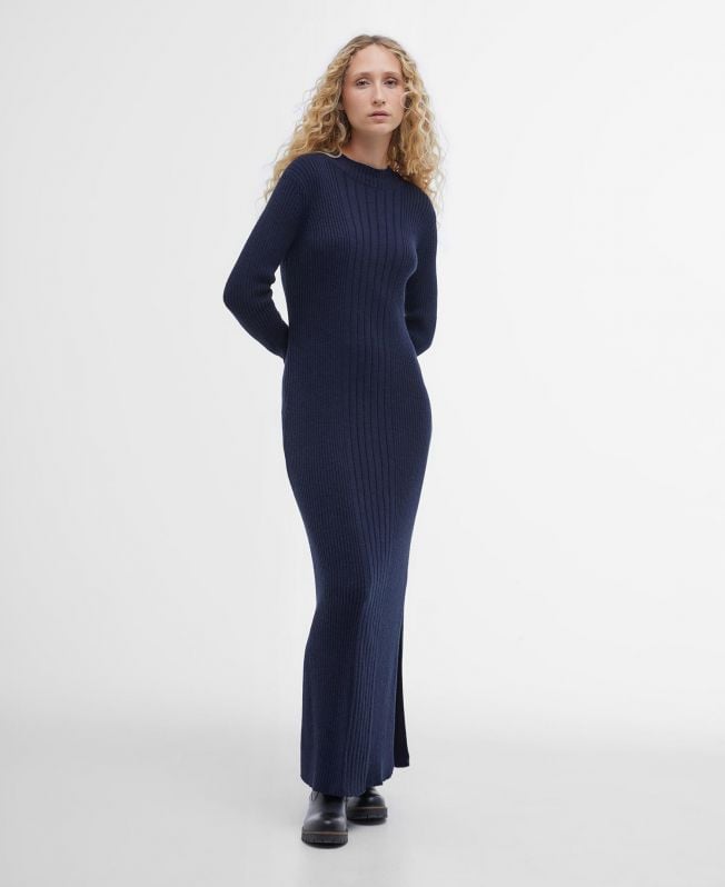 vestido longo de malha ingrid
