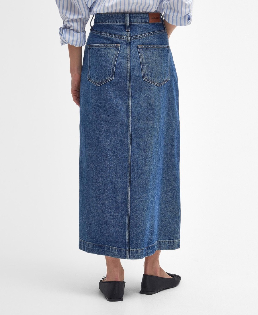 saia midi jeans ella