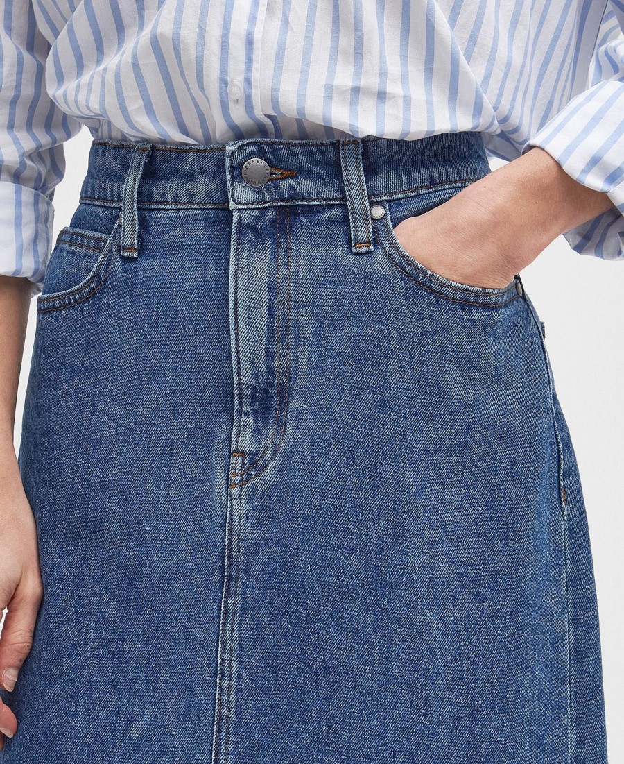 saia midi jeans ella