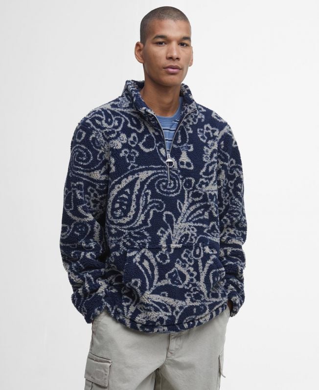 fleece fergus com meio zíper