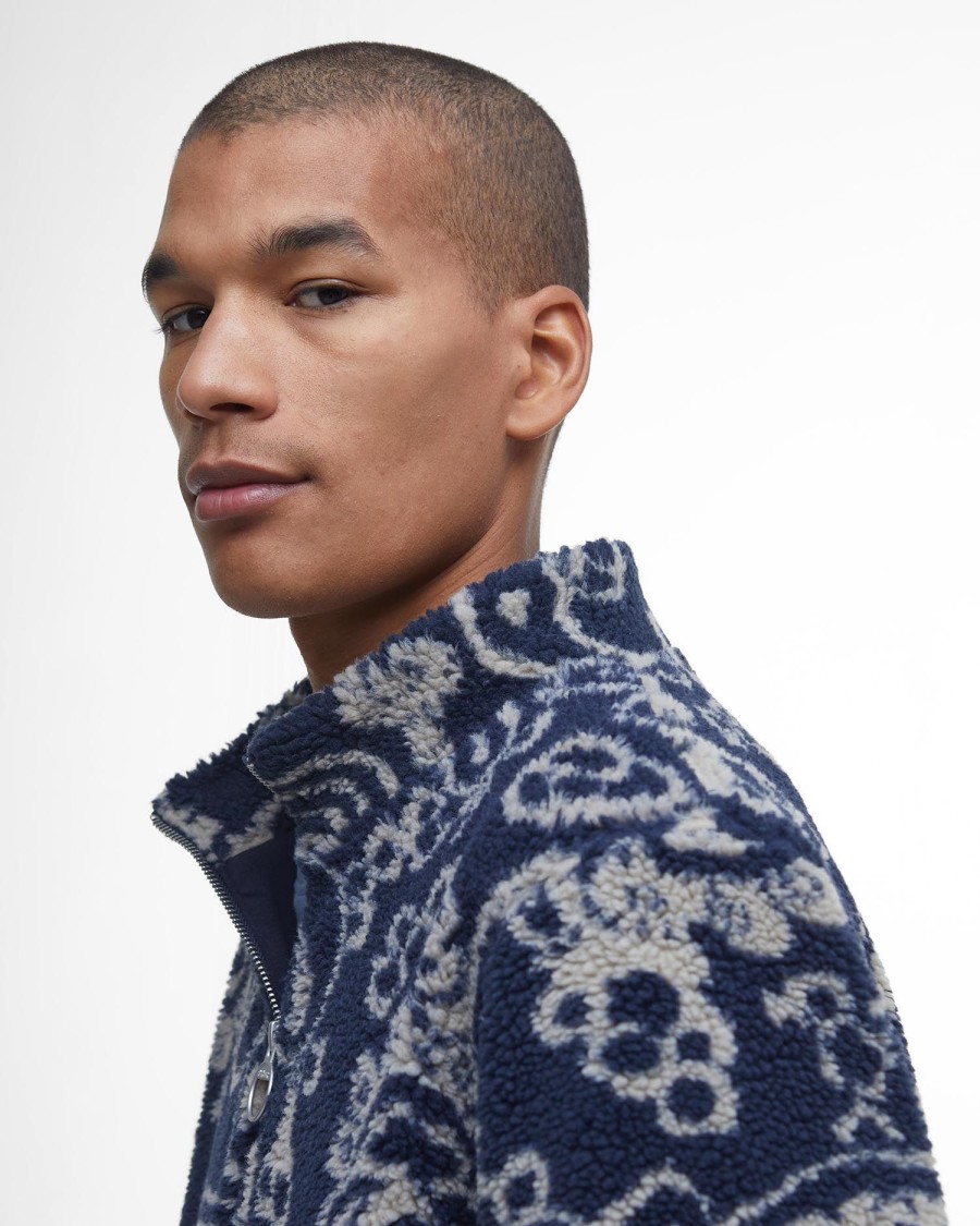 fleece fergus com meio zíper