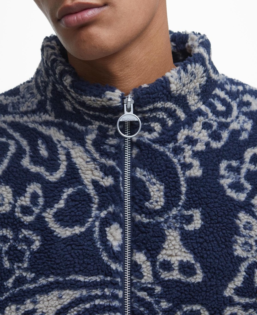 fleece fergus com meio zíper