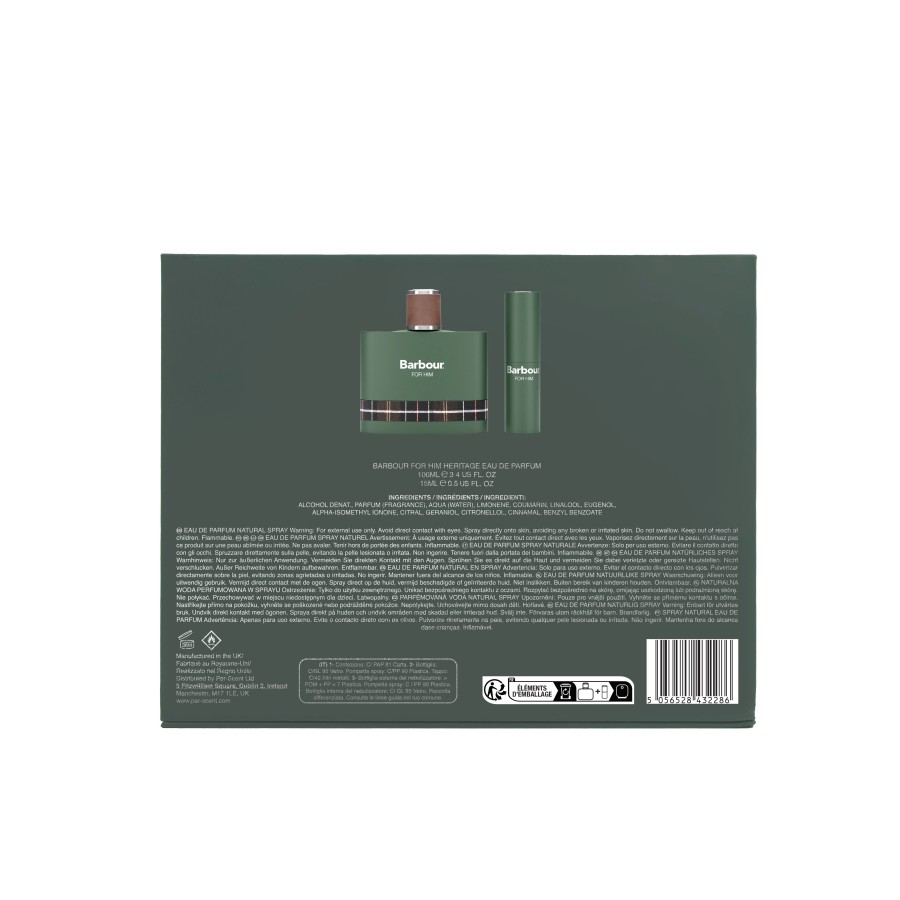 conjunto de presente de perfumes heritage for him hero