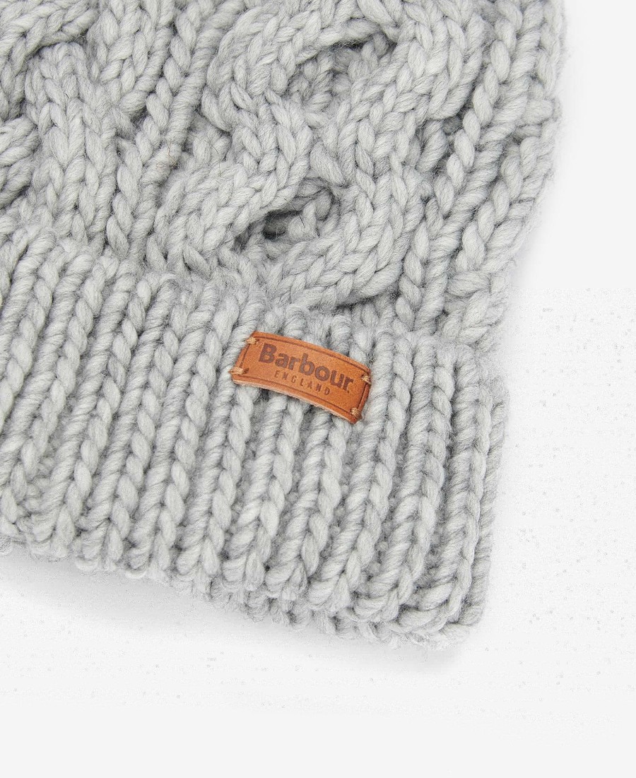 gorro penshaw de malha trançada