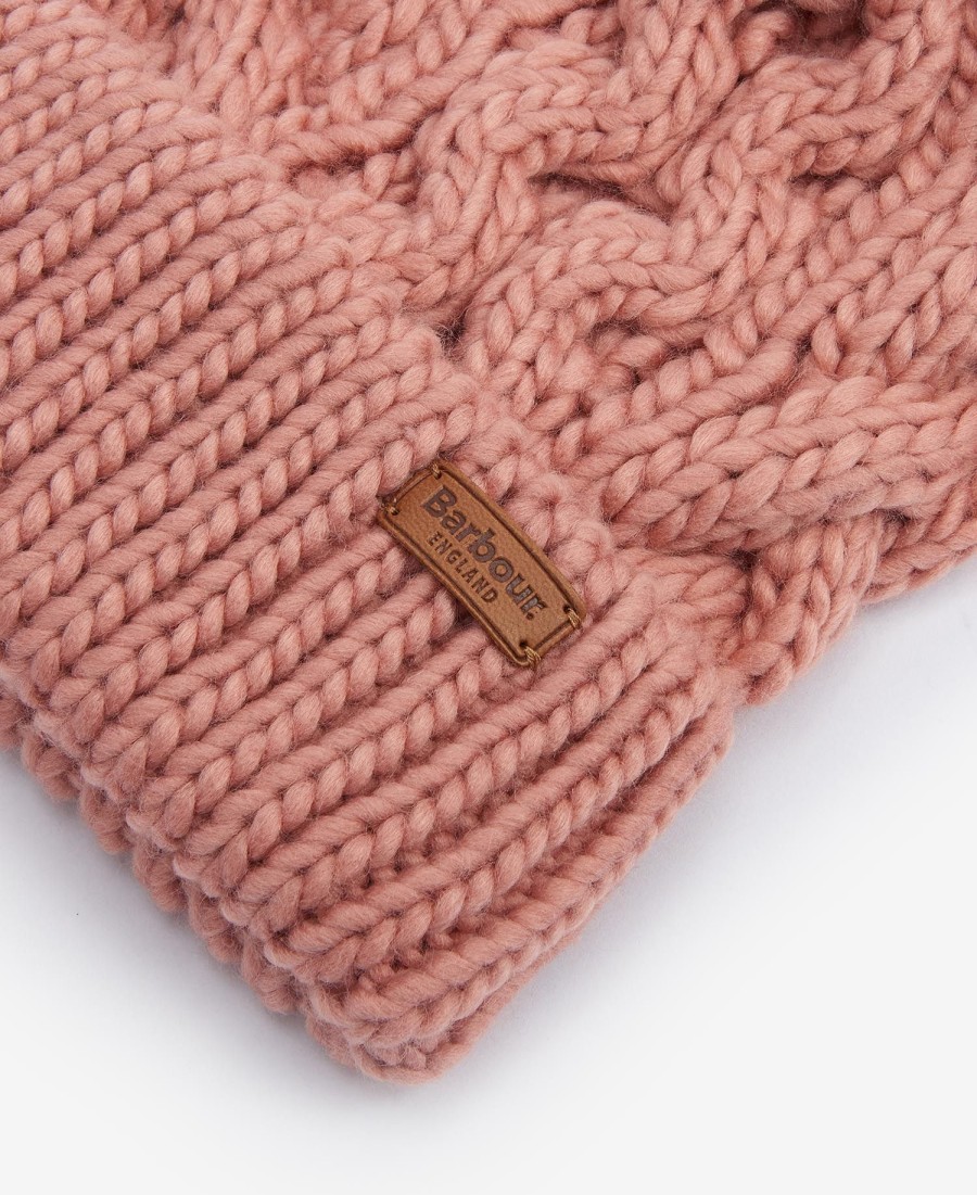 gorro penshaw de malha trançada