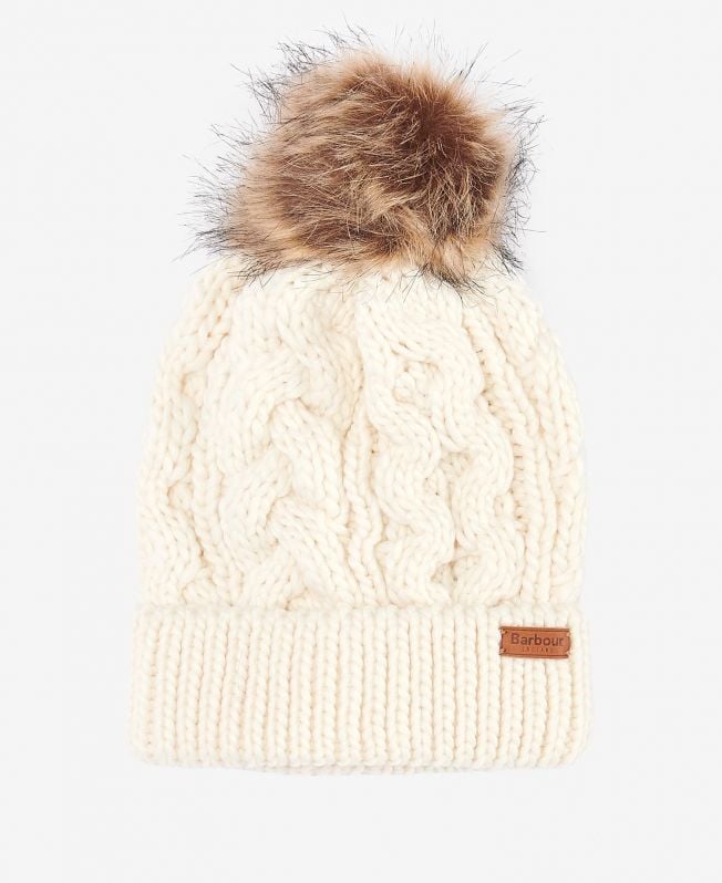 gorro penshaw de malha trançada