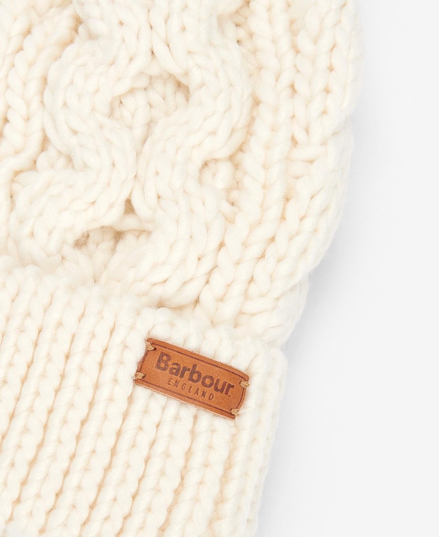 gorro penshaw de malha trançada