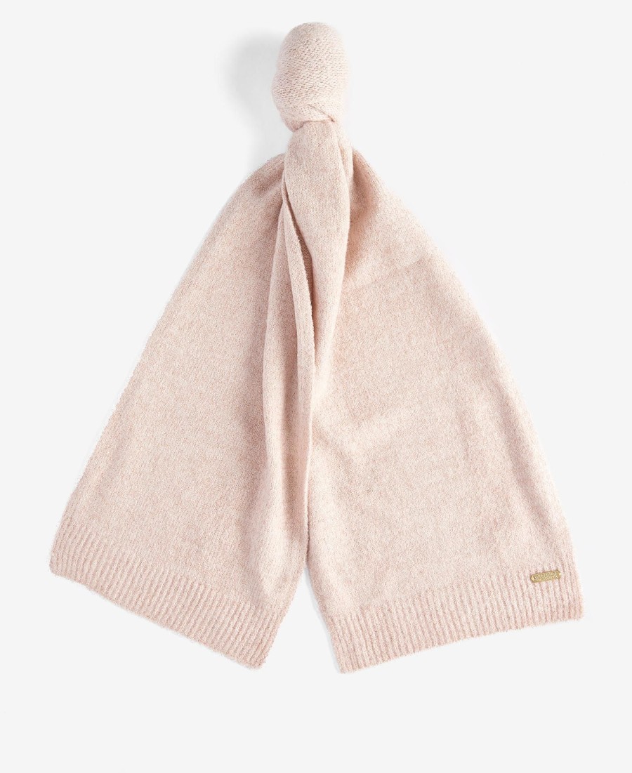 conjunto de presente com gorro e cachecol brilhantes