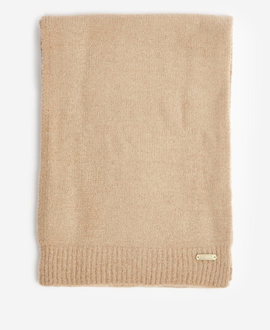 conjunto de presente com gorro e cachecol brilhantes