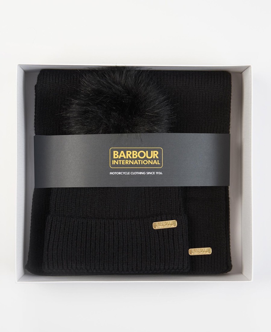 conjunto de presente mallory com gorro e cachecol
