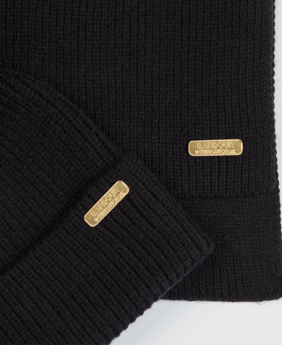 conjunto de presente mallory com gorro e cachecol