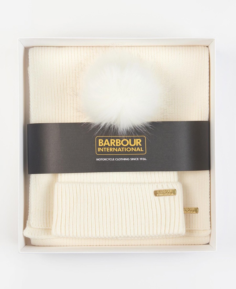 conjunto de presente mallory com gorro e cachecol