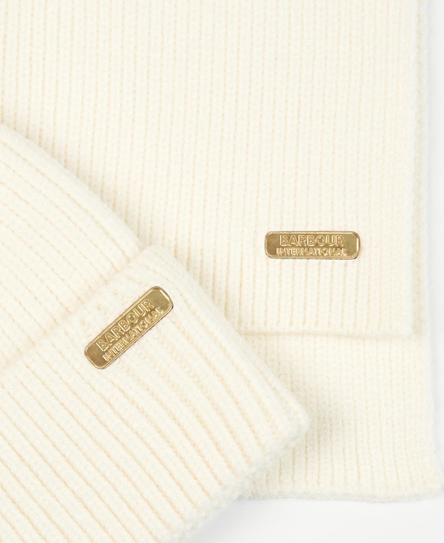 conjunto de presente mallory com gorro e cachecol