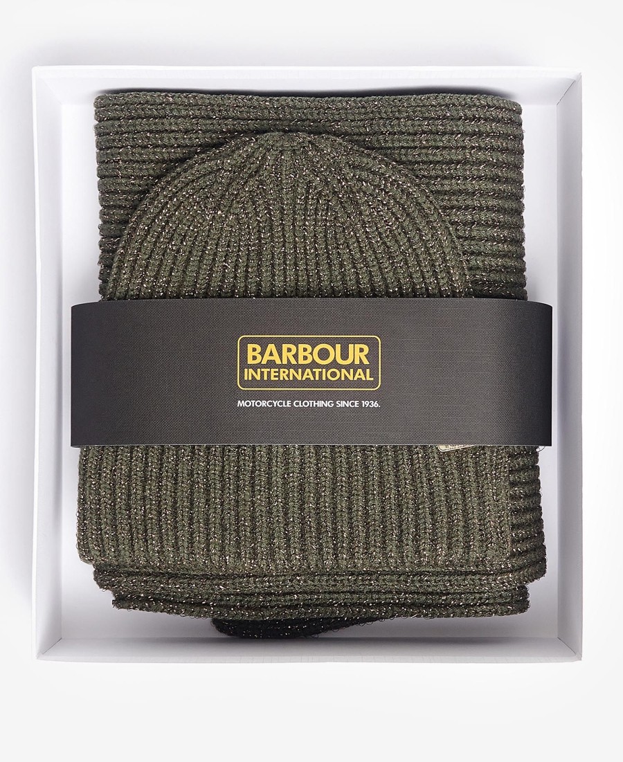 conjunto de presente com gorro e cachecol estoril