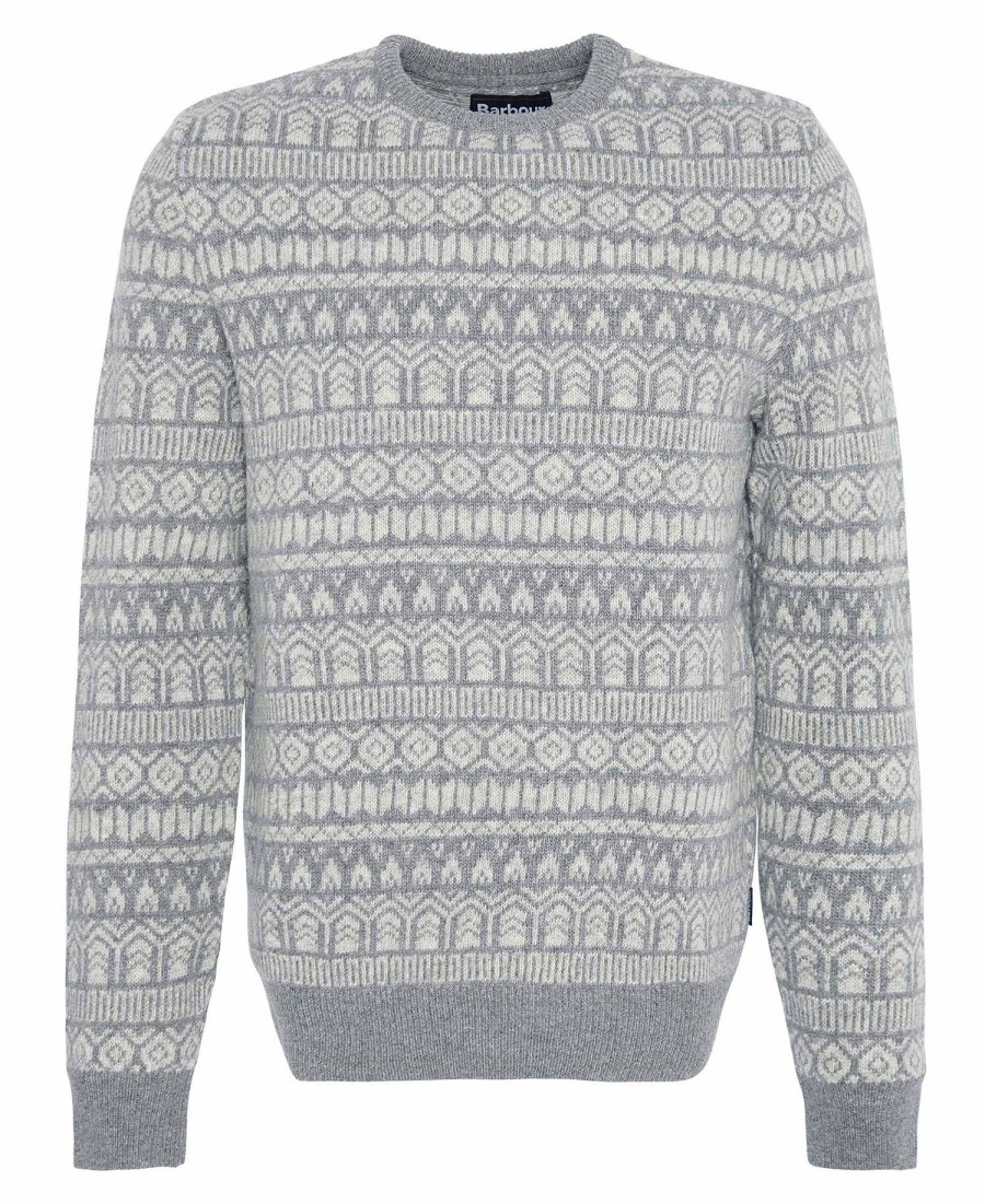 suéter de gola redonda stonebeck fairisle