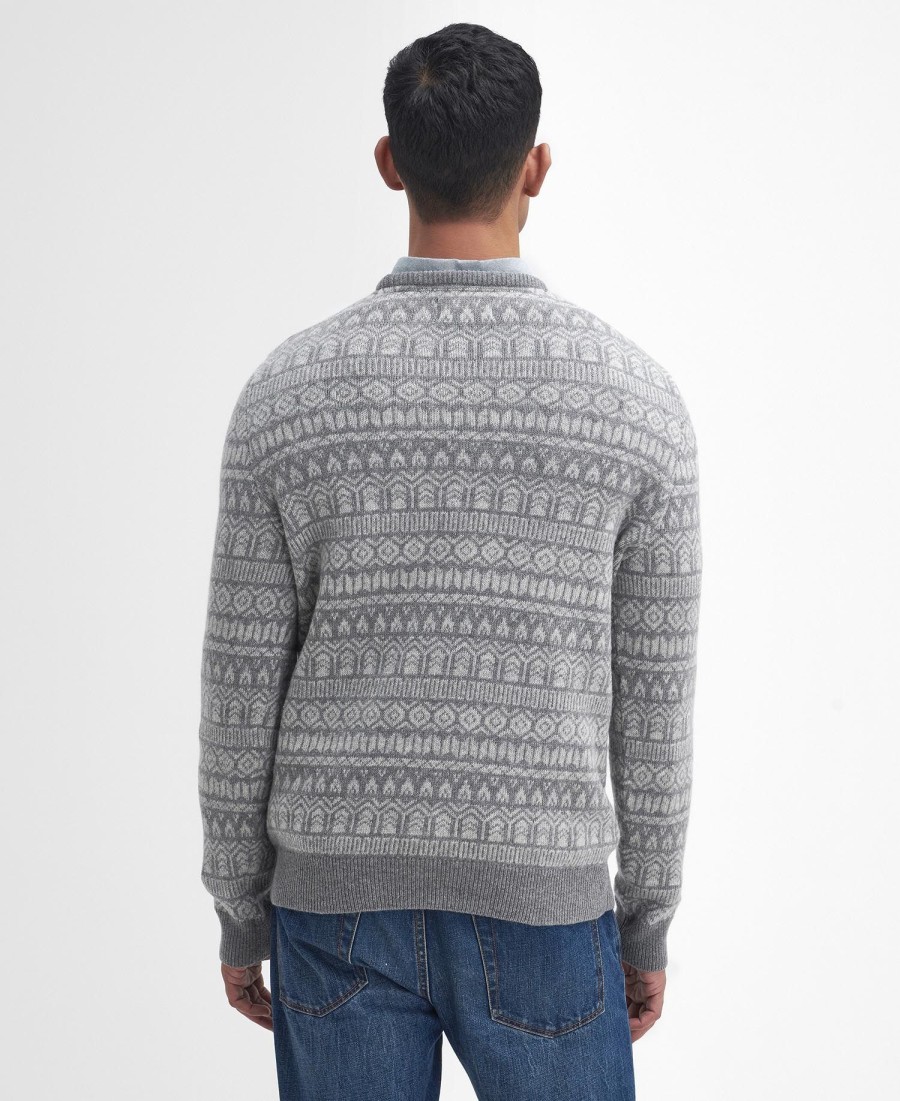 suéter de gola redonda stonebeck fairisle