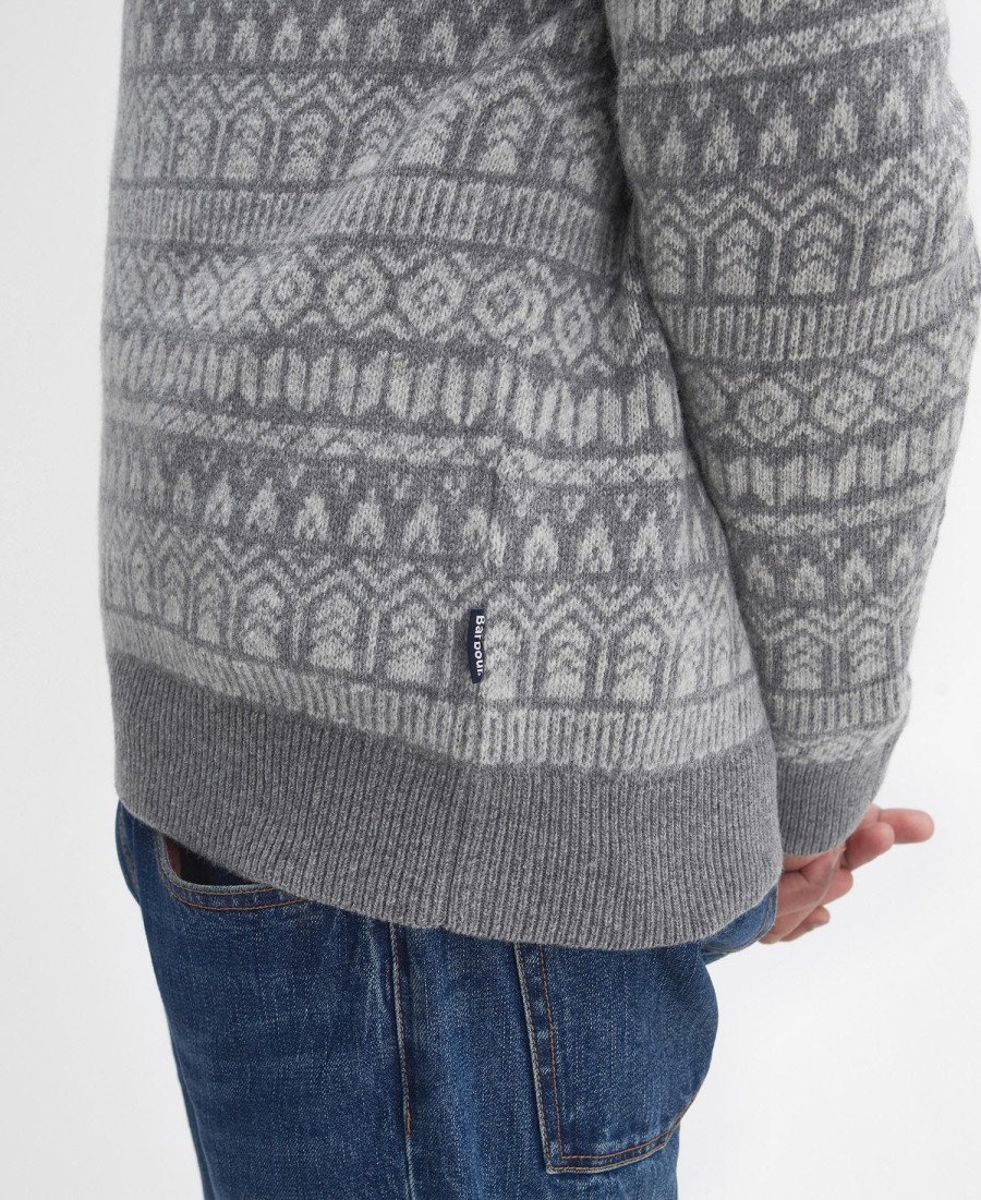 suéter de gola redonda stonebeck fairisle