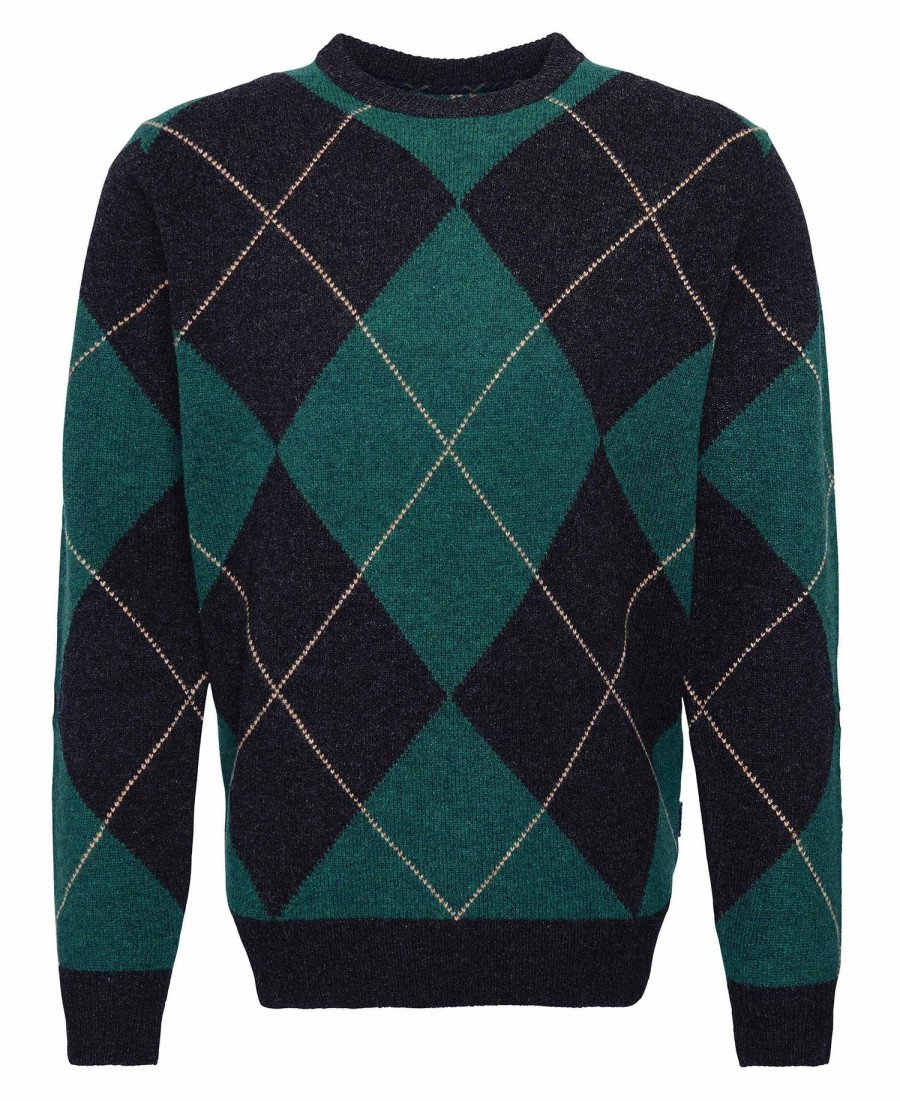 suéter sutherwell argyle com gola moldada