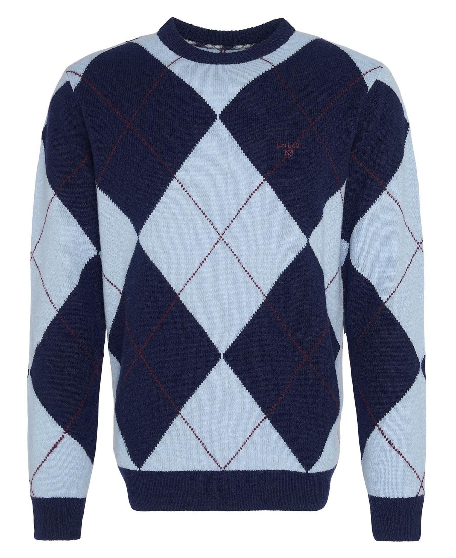 suéter sutherwell argyle com gola moldada