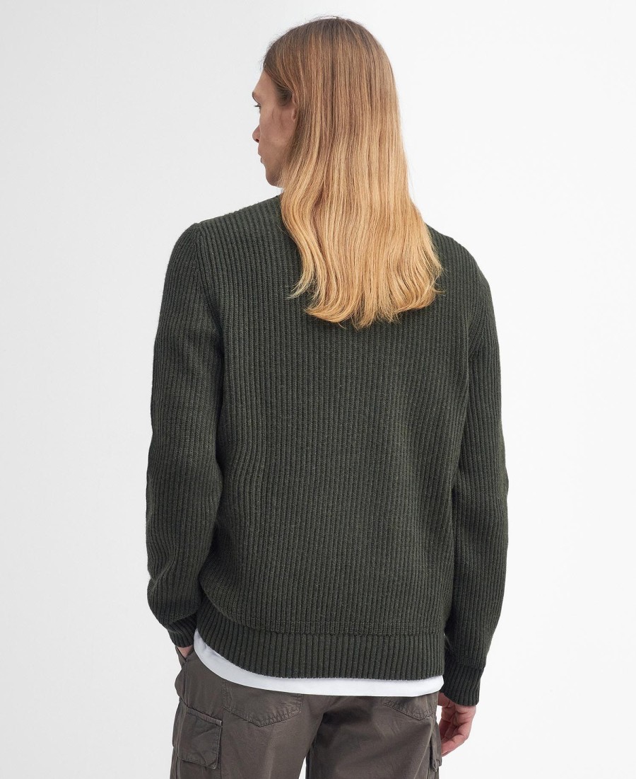 suéter barbour x baracuta miller com gola redonda