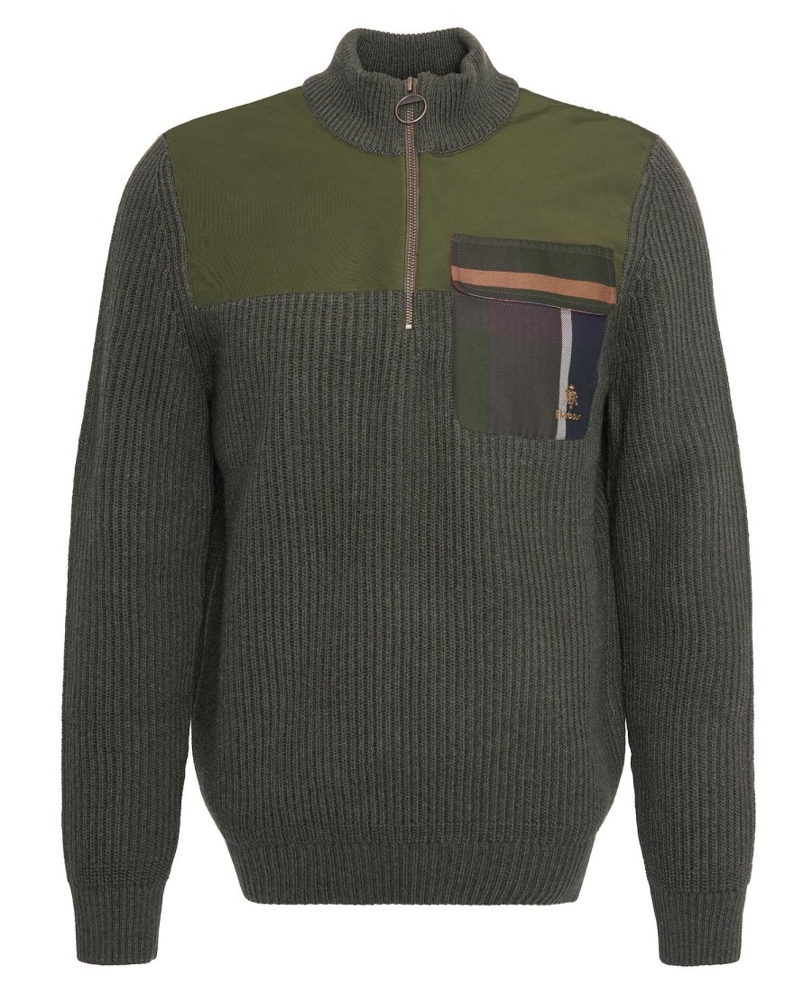 suéter meio zíper barbour x baracuta miller