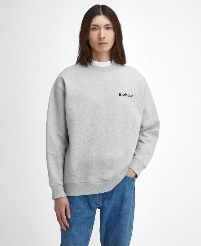 suéter nicholas oversized com gola redonda escovada