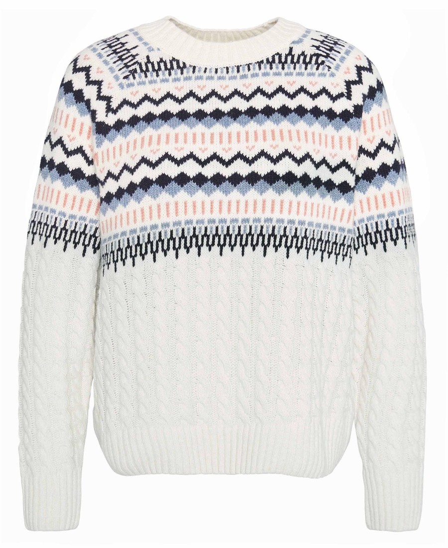 suéter de gola redonda marnie fair isle