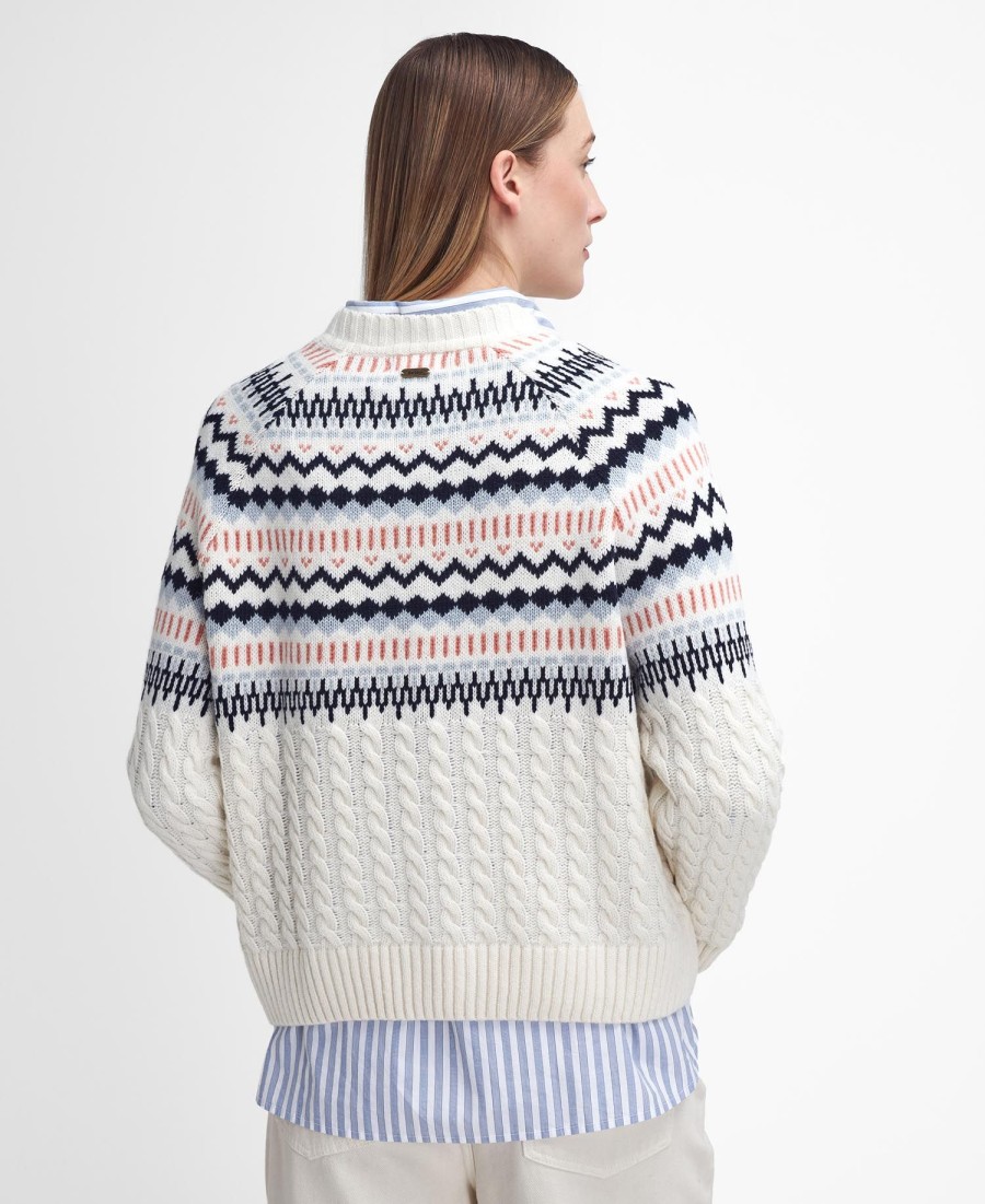 suéter de gola redonda marnie fair isle
