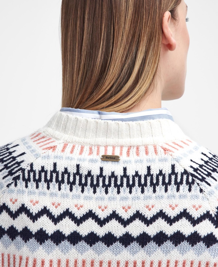 suéter de gola redonda marnie fair isle