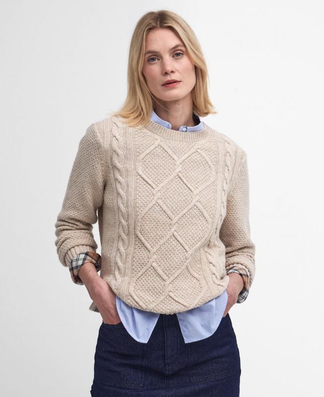 suéter de gola redonda burne argyle