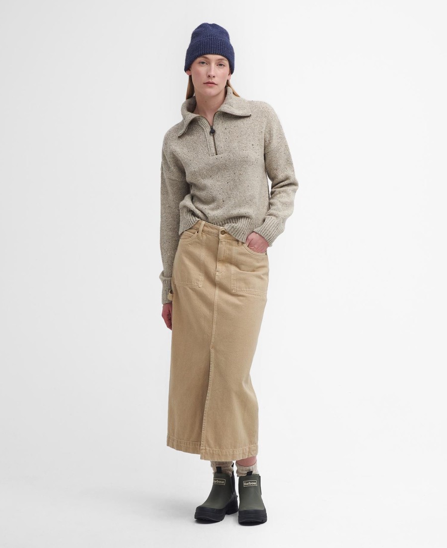 suéter lavensdale com meio zíper