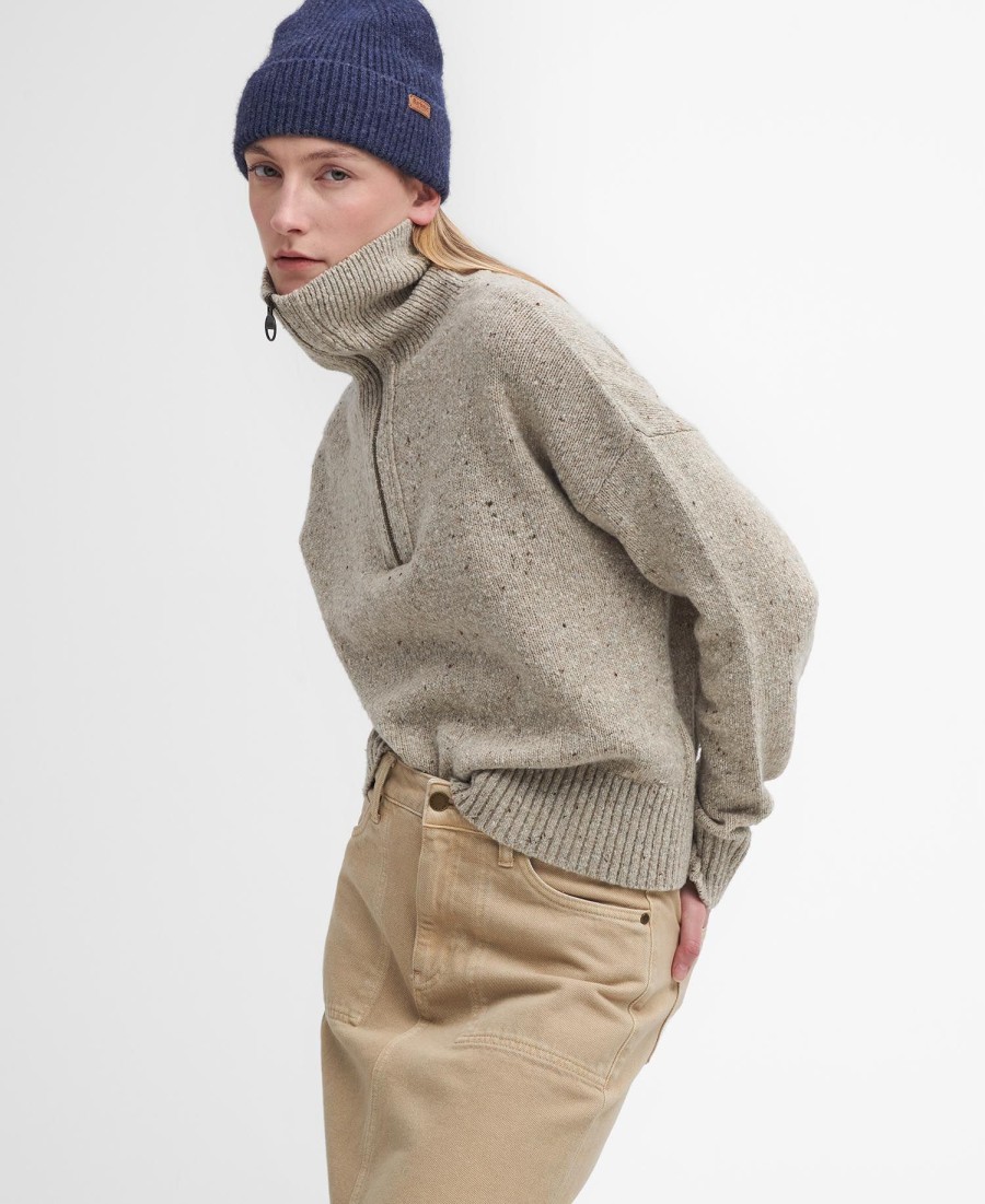 suéter lavensdale com meio zíper
