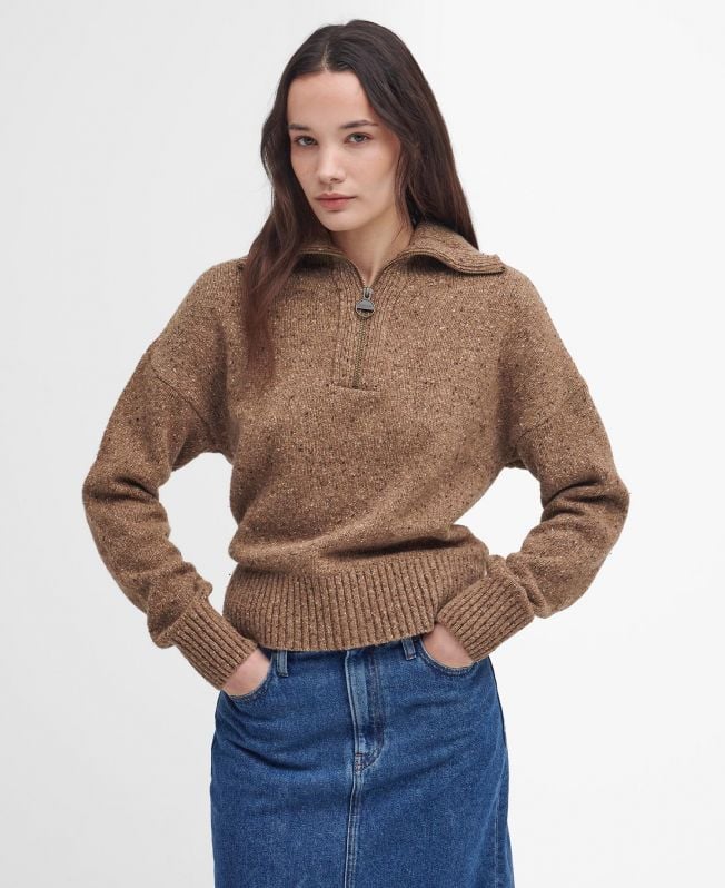 suéter lavensdale com meio zíper