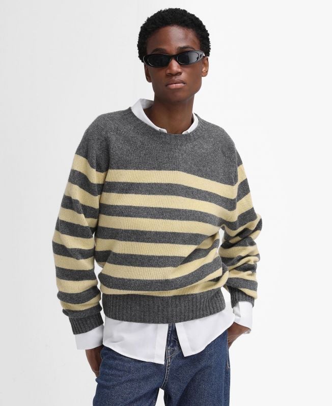 suéter barbour the edit by alexa dominic com listras e decote em v
