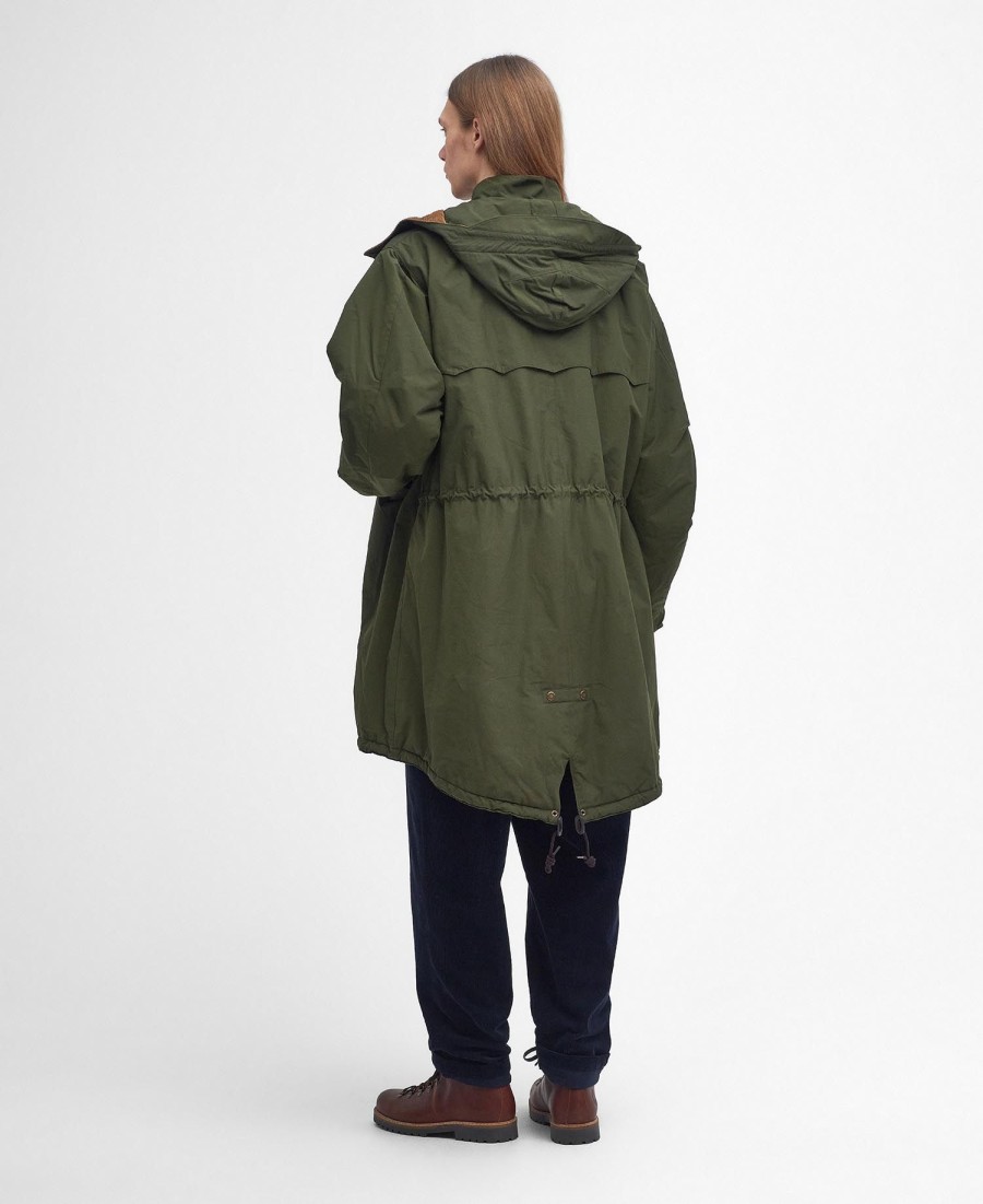 jaqueta barbour x baracuta mods casual parka