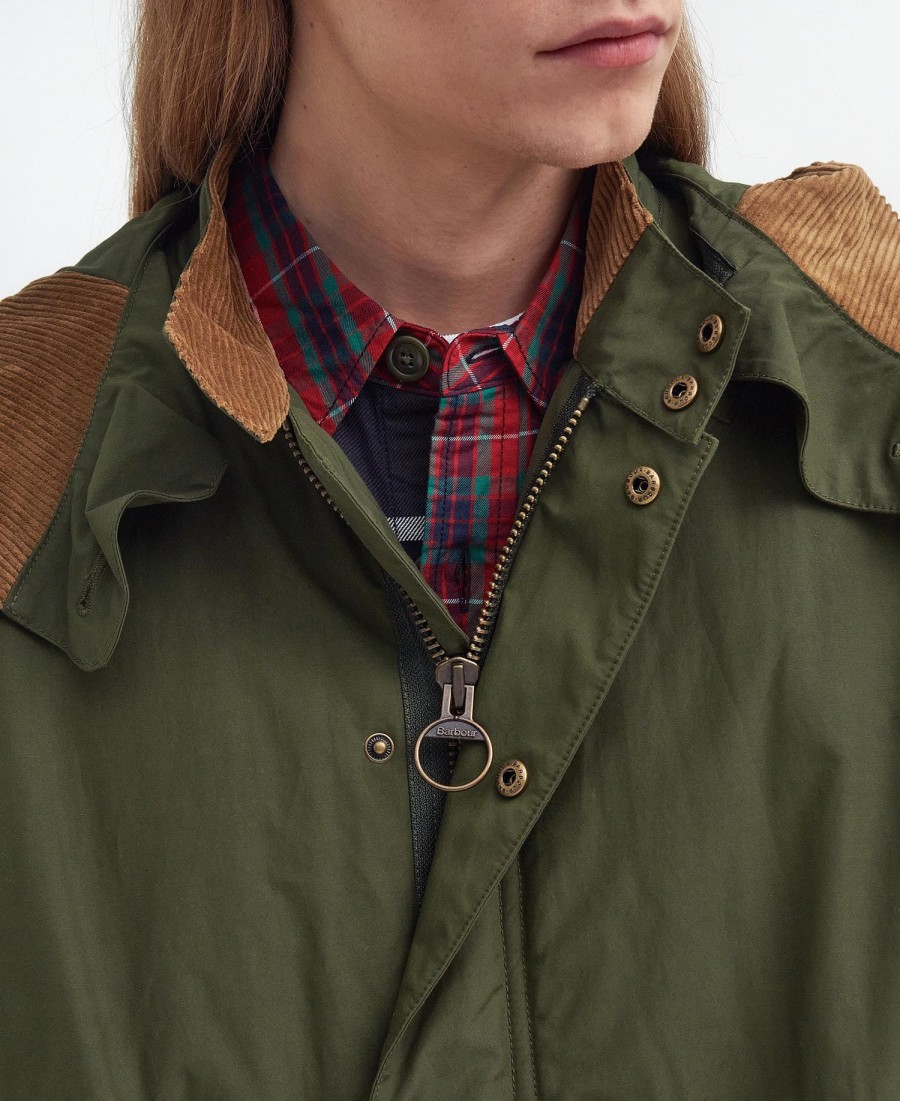 jaqueta barbour x baracuta mods casual parka