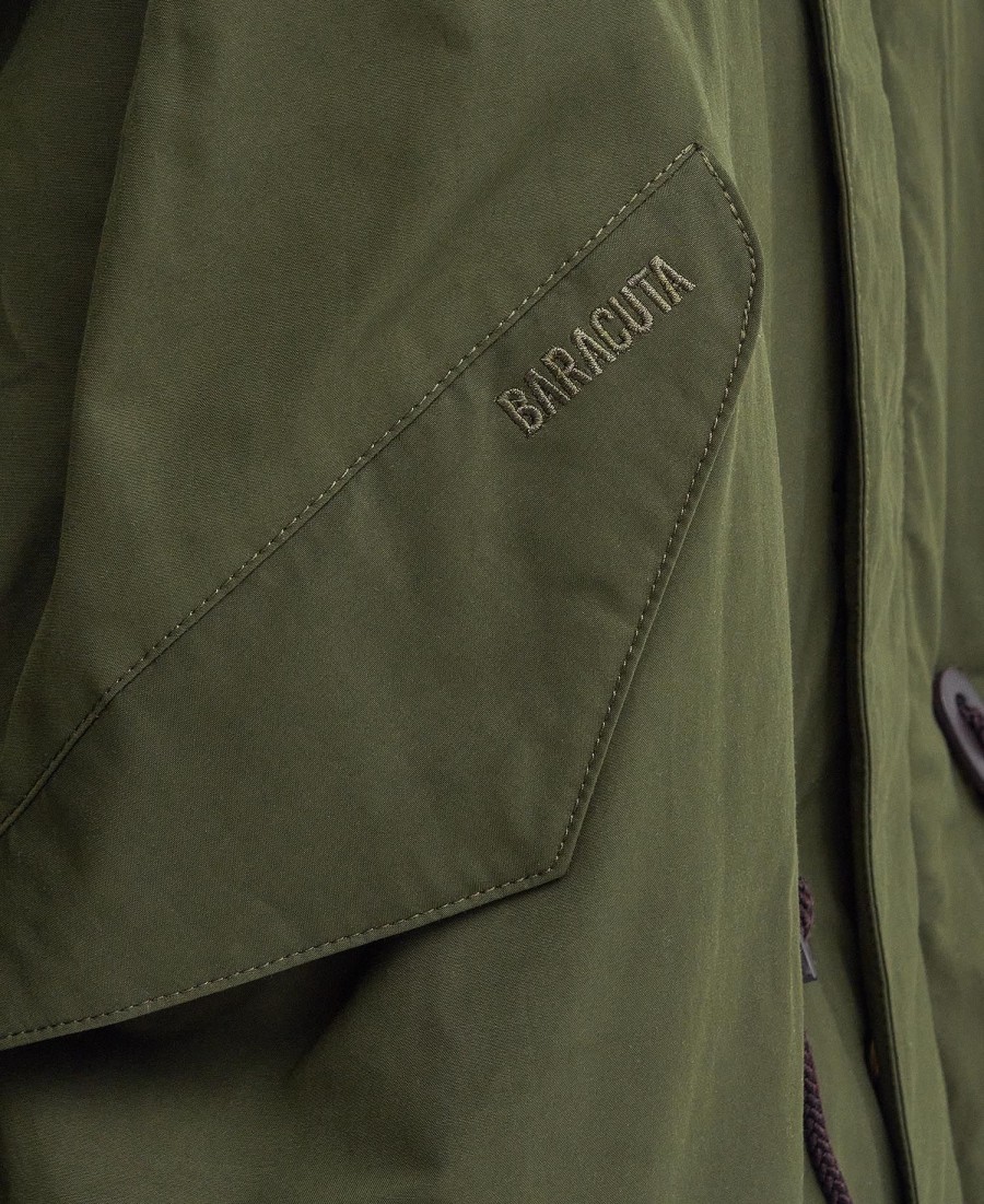 jaqueta barbour x baracuta mods casual parka