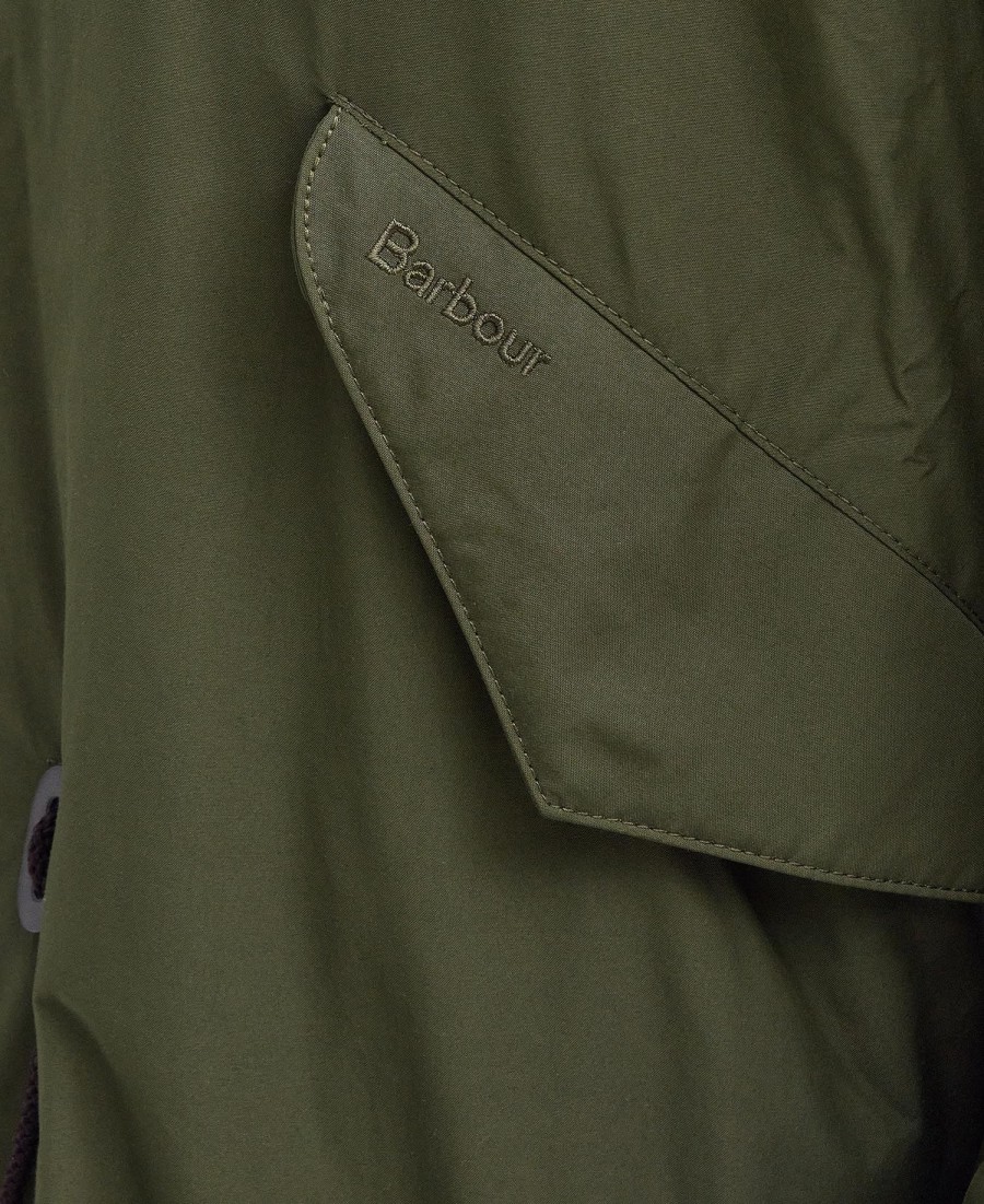 jaqueta barbour x baracuta mods casual parka