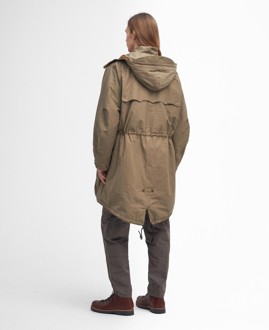 jaqueta barbour x baracuta mods casual parka