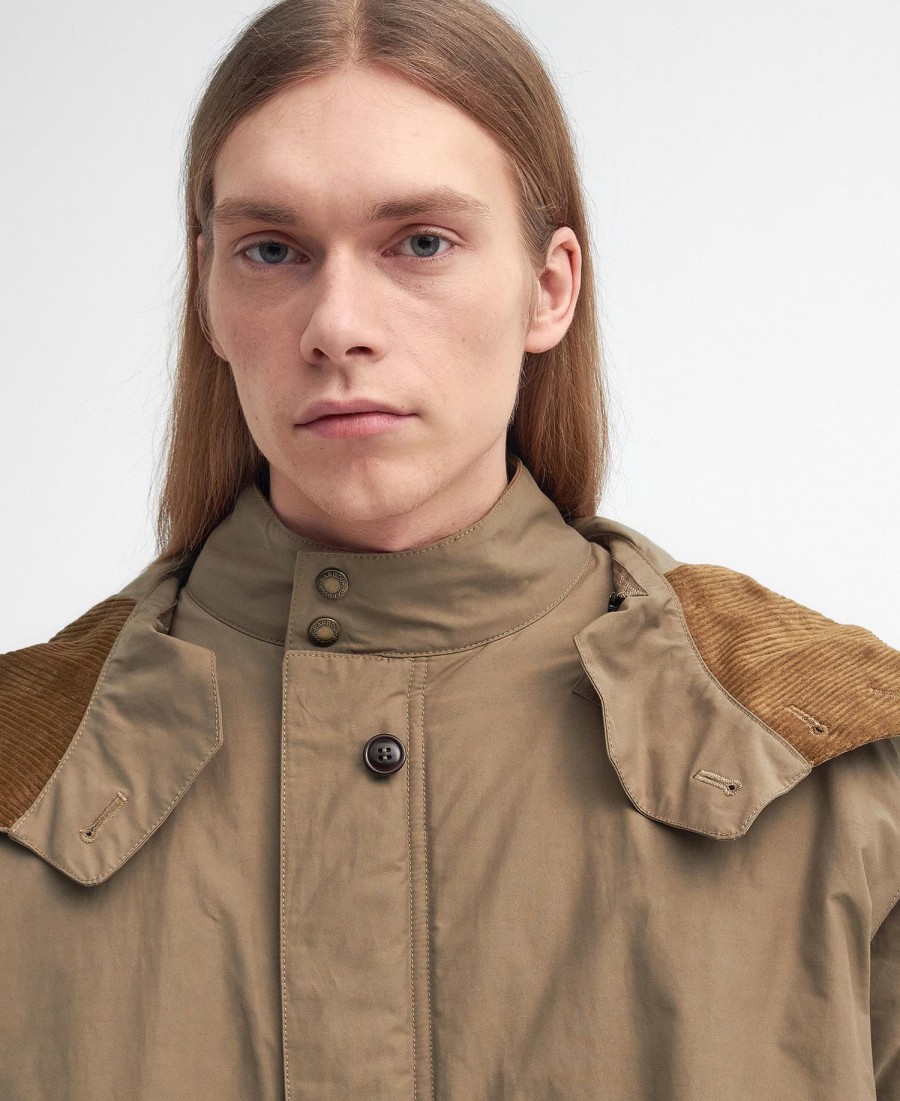 jaqueta barbour x baracuta mods casual parka